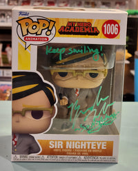 My Hero Academia Funko Pop #1006 Sir Nighteye autographed by Brandon McInnis w/JSA coa