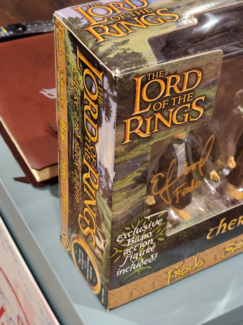 The Lord of the rings There and Back Again hobbits boxed set autographed by the 4 hobbits with JSA coa