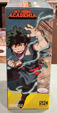 My Hero Academia boxed action figure Izuku Midoriya autographed by Justin Briner w/JSA authentication