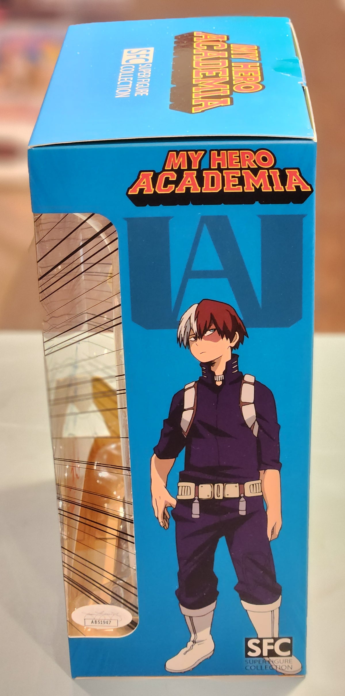 My Hero Academia boxed action figure Shoto Todoroki autographed by Davin Matranga w/JSA authentication