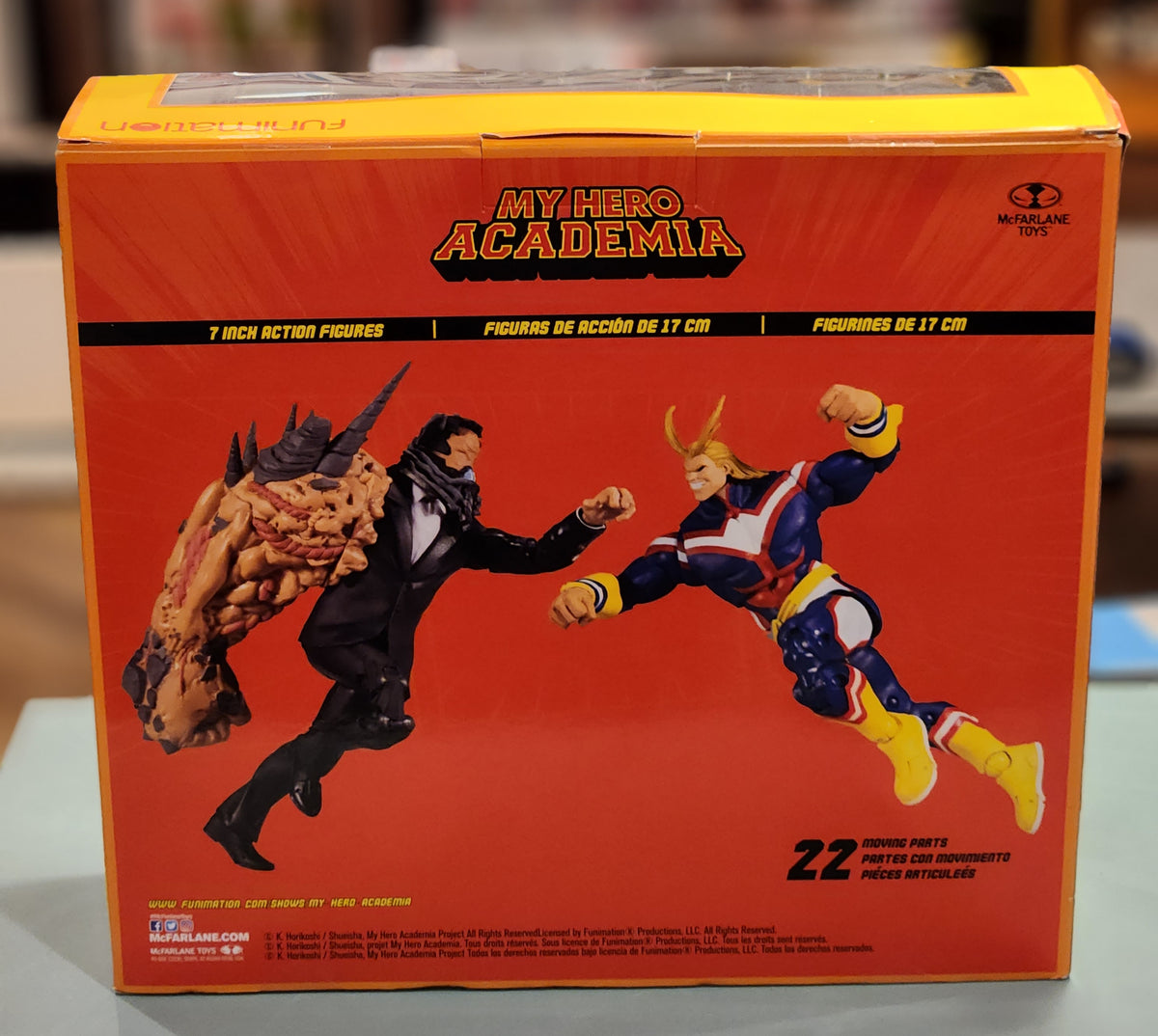 My Hero Academia 6" boxed action figure set All Might autographed by Christopher Sabat w/JSA coa