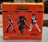 My Hero Academia 6" boxed action figure set of Izuku and Bakugo autographed by Justin Briner and Clifford Chapin w/JSA coa