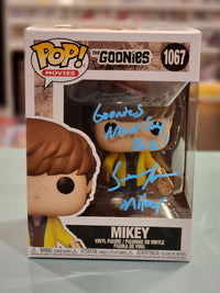 Goonies Funko Pop (Mikey) signed by Sean Astin with JSA coa