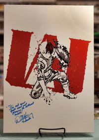 My Hero Academia Todoroki poster autographed by David Matranga w/JSA authenticity