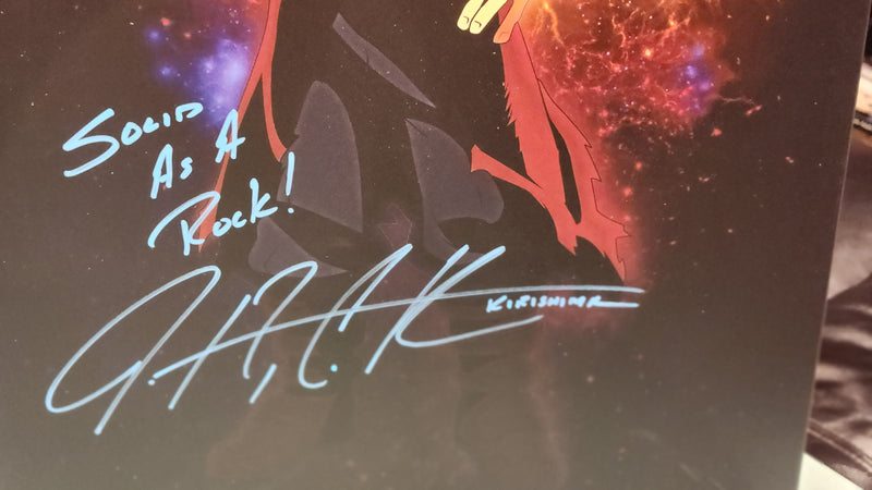 My Hero Academia Kirishima mini poster autographed by Justin Cook w/JSA authenticity