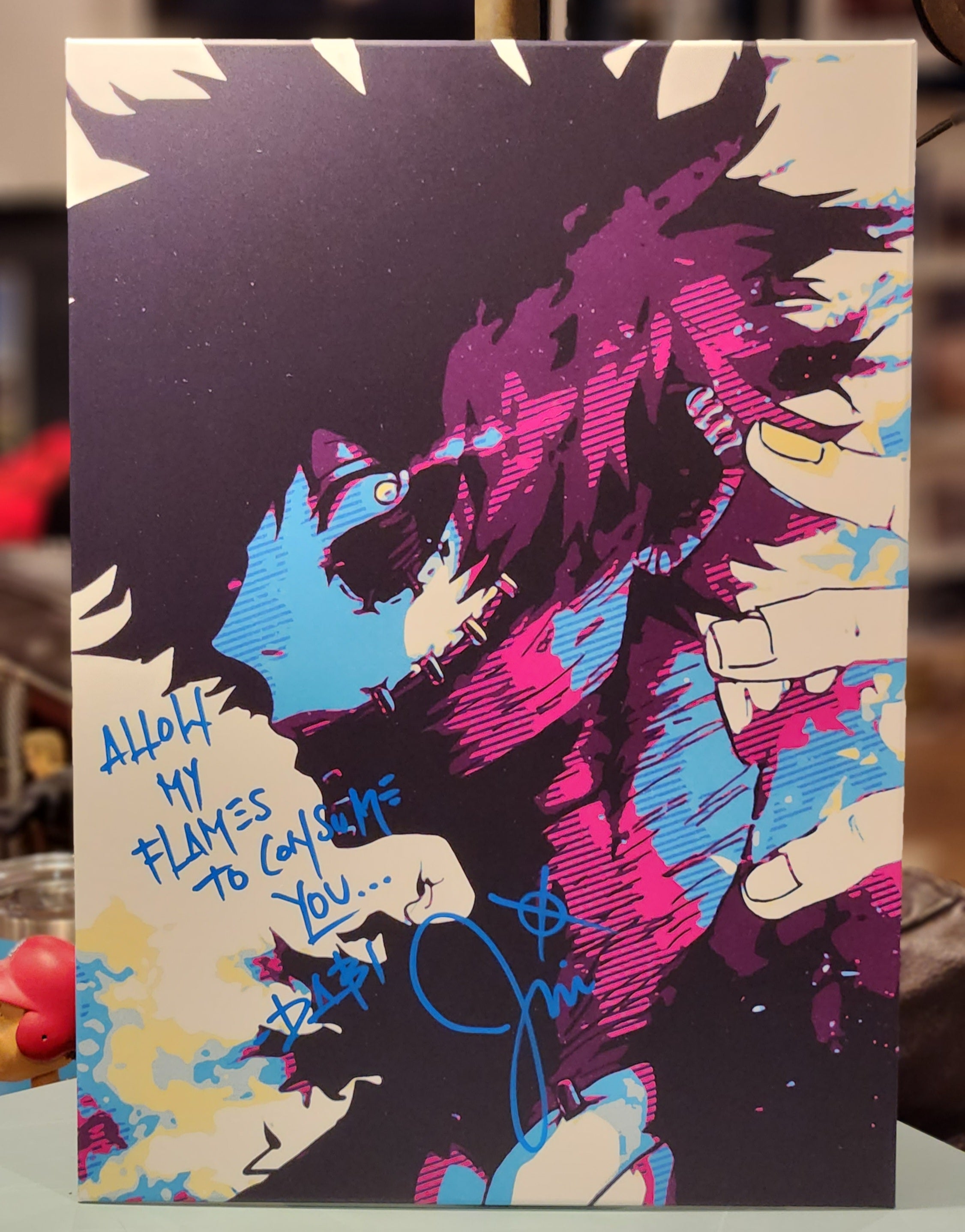 My Hero Academia Dabi mini poster autographed by Jason Liebrecht w/JSA –  That Convention Guy Collectibles