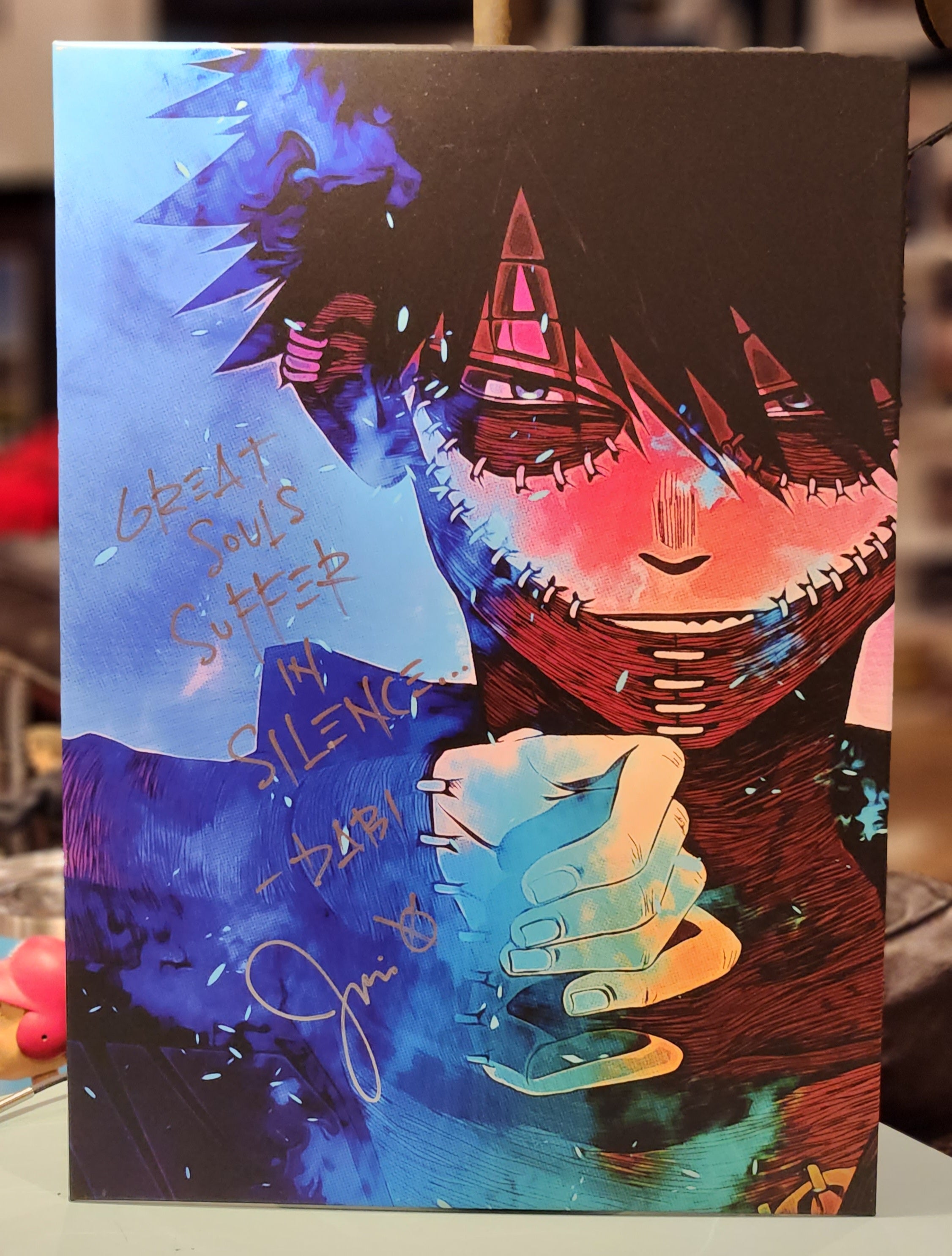 My Hero Academia Dabi poster autographed by Jason Liebrecht w/JSA auth –  That Convention Guy Collectibles