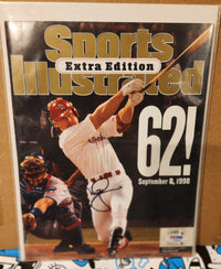 Mark McGwire autographed Sports Illustrated magazine PSA authentication