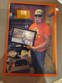 Hulk Hogan autographed Wrestlemania 3 framed photo w/Hogan authentication