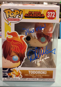 My Hero Academia Funko Pop #372 Todoroki autographed by David Matranga w/JSA coa