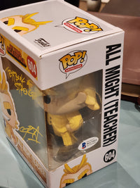 My Hero Academia Funko Pop #604 All Might (Teacher) signed by Chris Sabat w/JSA coa