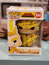 My Hero Academia Funko Pop #604 All Might (Teacher) signed by Chris Sabat w/JSA coa