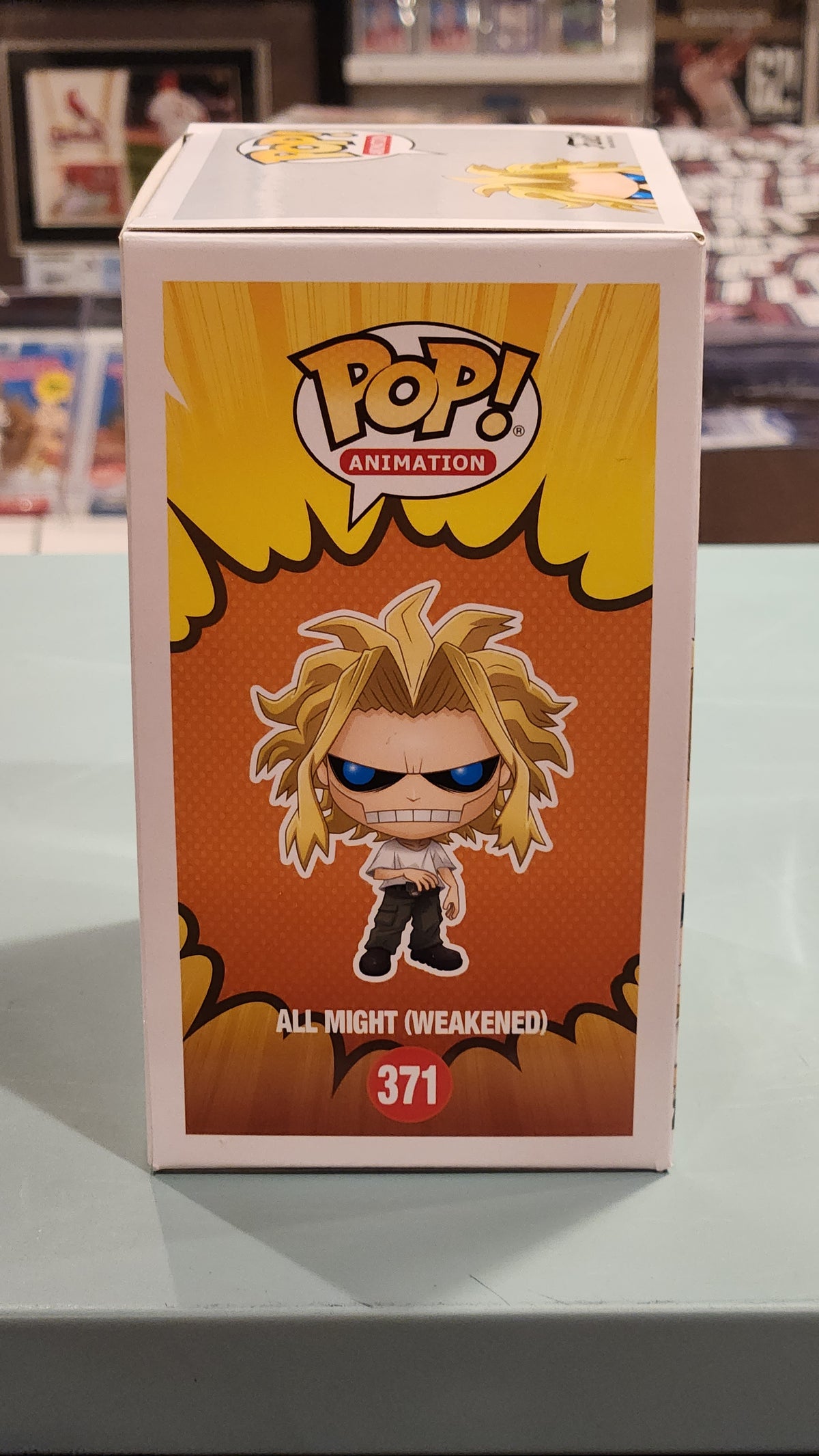 My Hero Academia Funko Pop #371 All Might Weakened autographed w/Beckett authentication