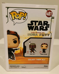 Star Wars Funko pop #481 Fennec Shand autographed w/JSA authentication